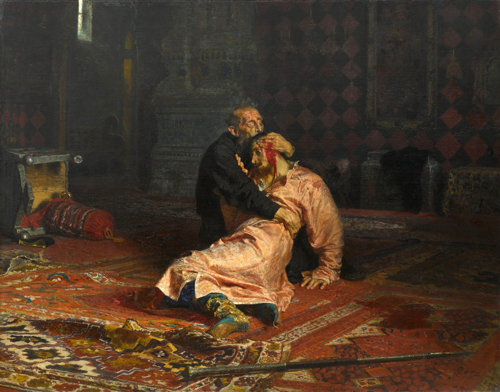 Ivan the Terrible and his Son in Detail Ilya Repin